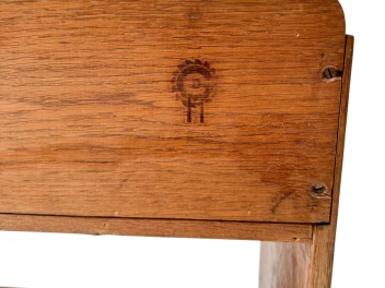 Art Deco Modernist Open Bookcase by P.E.L. Izeren for De Genneper Molen, 1920s